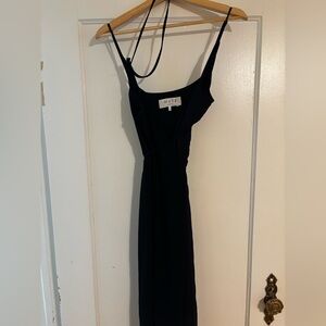 WAYF Women's Elegant Blue Wrap Dress